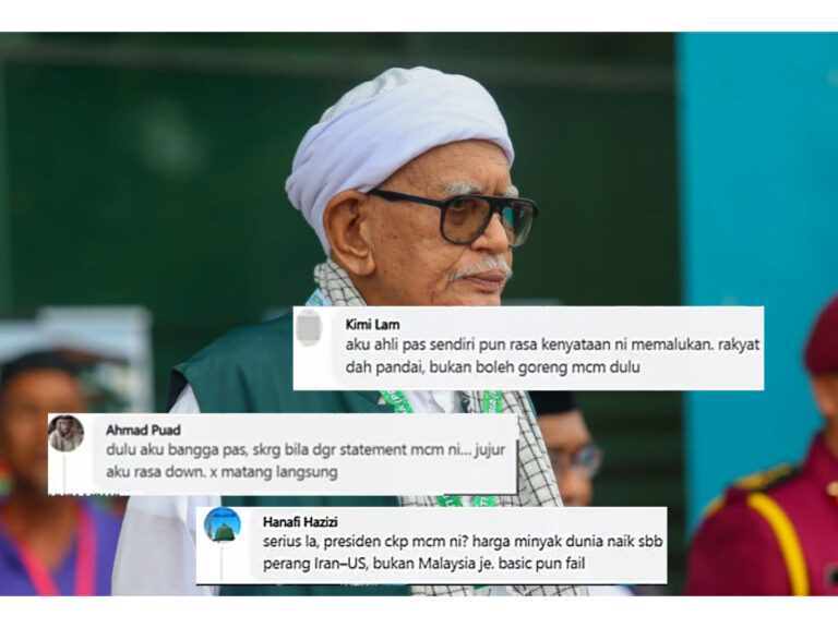 Penyokong Pas sekolahkan Hadi Awang isu minyak