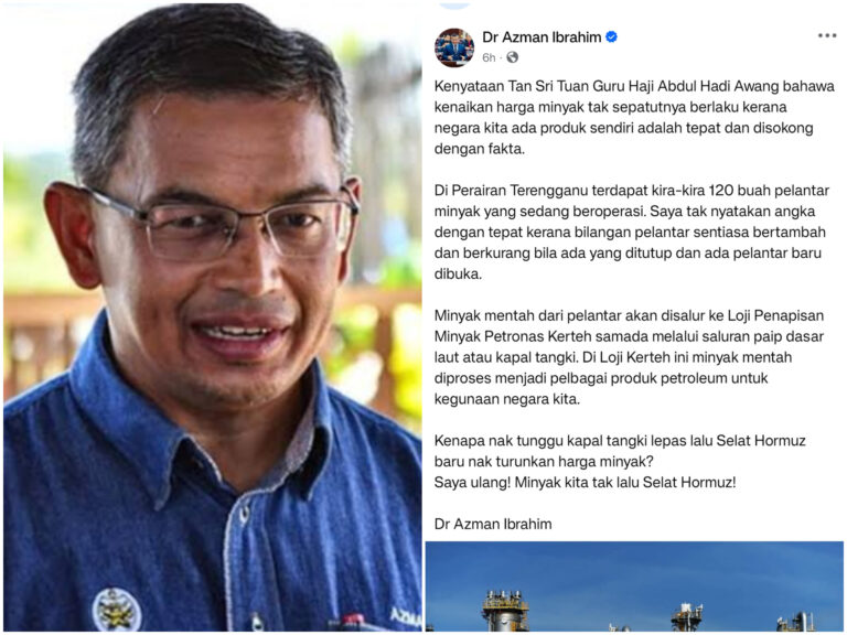 ADUN Pas pertahan Hadi Awang, dakwa minyak Malaysia tak lalu Selat Hormuz