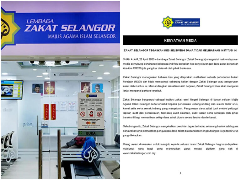 Now Zakat Selangor speaks, RM230 million scandal not linked to LZS