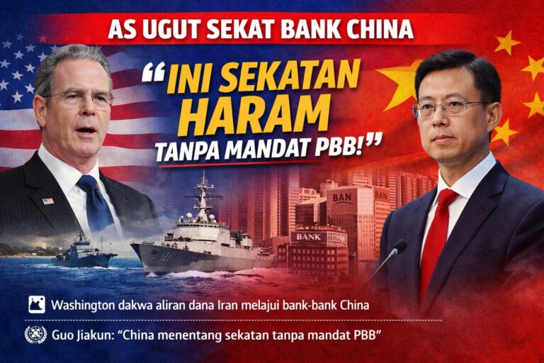 AS ugut sekat bank China, Beijing balas: ‘Ini sekatan haram ’