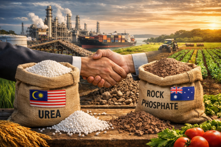 Kerjasama Malaysia–Australia perkukuh rantaian bekalan baja ketika krisis global