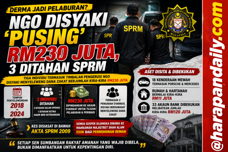 Derma jadi pelaburan? NGO disyaki ‘pusing’ RM230 juta