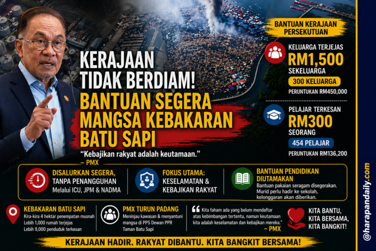 Tak tunggu lama: Bantuan segera kepada mangsa kebakaran Batu Sapi