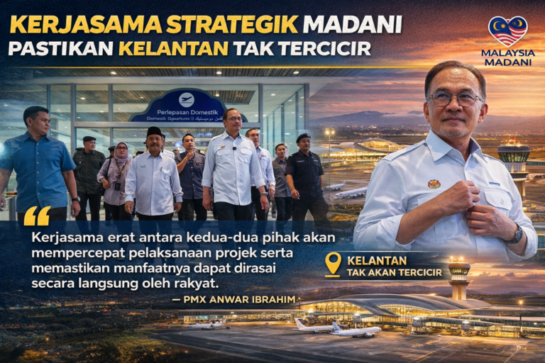 Dari lapangan terbang ke kebajikan – MADANI janji Kelantan tak tercicir