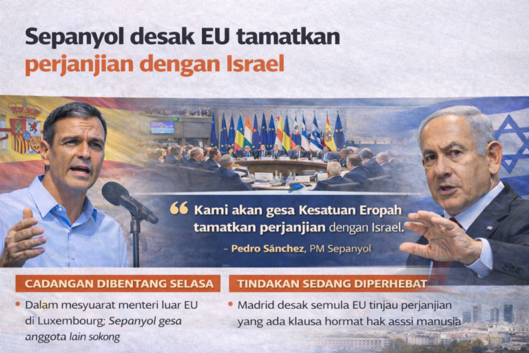 Sepanyol mahu EU tamat perjanjian dengan Israel 