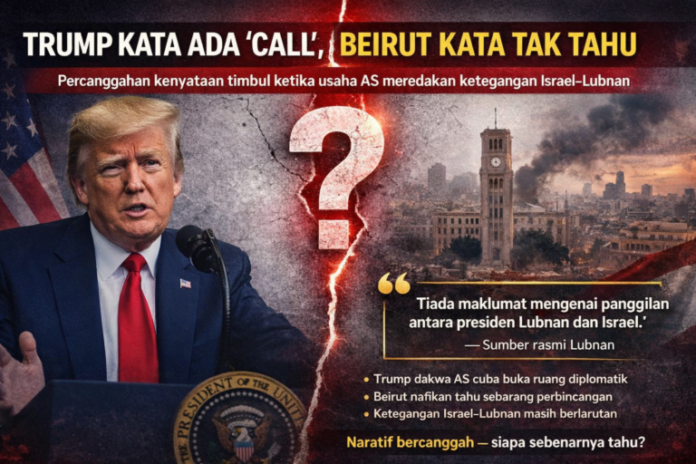 Trump kata nak  ‘call’, Beirut pula kata tak tahu