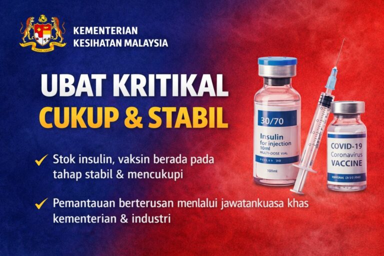 Ubat kritikal cukup ke tak? Ikuti apa jawapan KKM