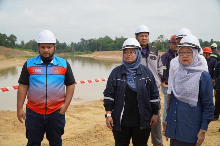 Satu lagi projek tebatan banjir Kerajaan Persekutuan di Johor tunjuk perkembangan maju
