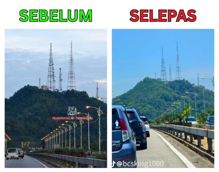 Setahun berlalu, mana mercu tanda “Allah Peliharakanlah Terengganu” selepas dirobohkan?