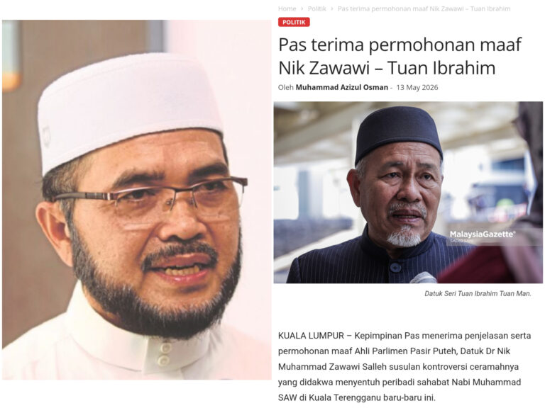 Pas jangan bertindak macam wakil umat Islam nak maafkan Nik Zawawi