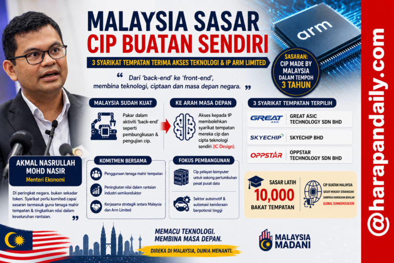 Dulu pasang cip orang, sekarang Malaysia nak reka sendiri