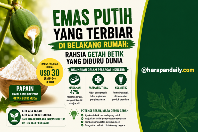 ‘Emas putih’ yang terbiar di belakang rumah