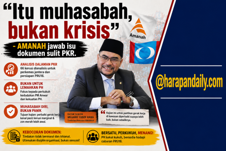 “Itu muhasabah, bukan krisis” – AMANAH jawab isu dokumen sulit PKR
