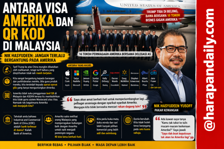 Antara visa Amerika dan QR kod Malaysia?