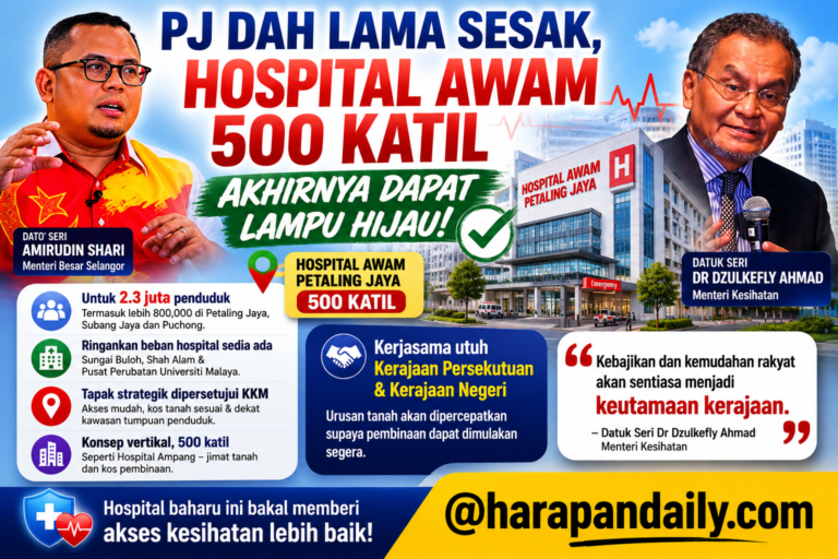 PJ dah lama sesak, Hospital Awam 500 katil akhirnya dapat lampu hijau