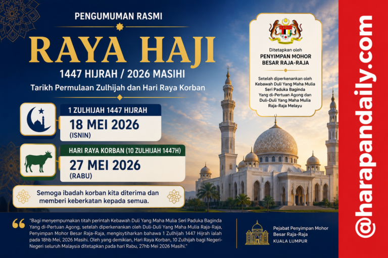Raya Haji jatuh 27 Mei, umat Islam mula sambut Zulhijah esok
