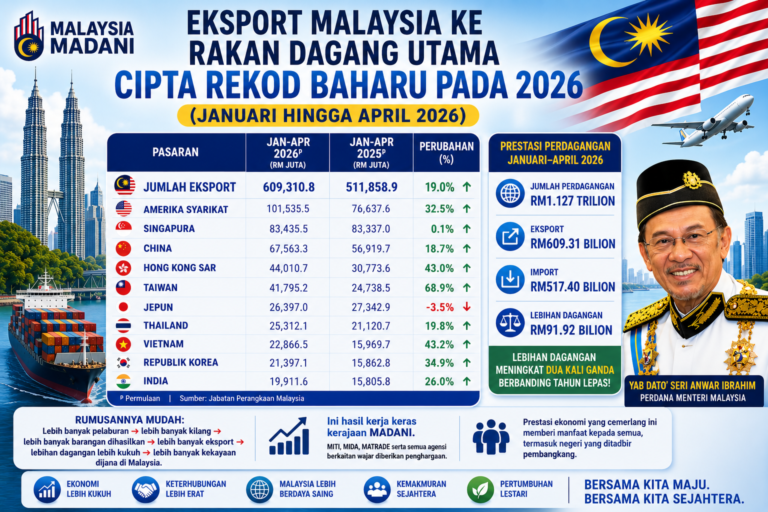 PMX kena hentam, tapi eksport Malaysia pecah rekod?