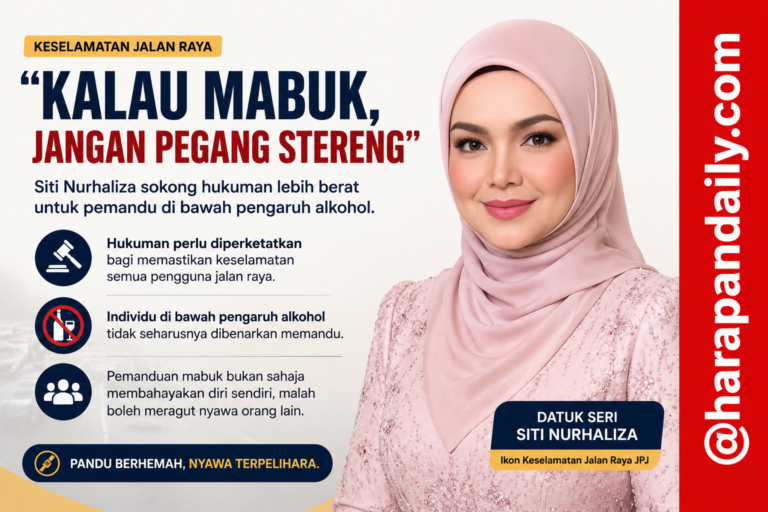 “Kalau mabuk, jangan pegang stereng”, saran TokTi 