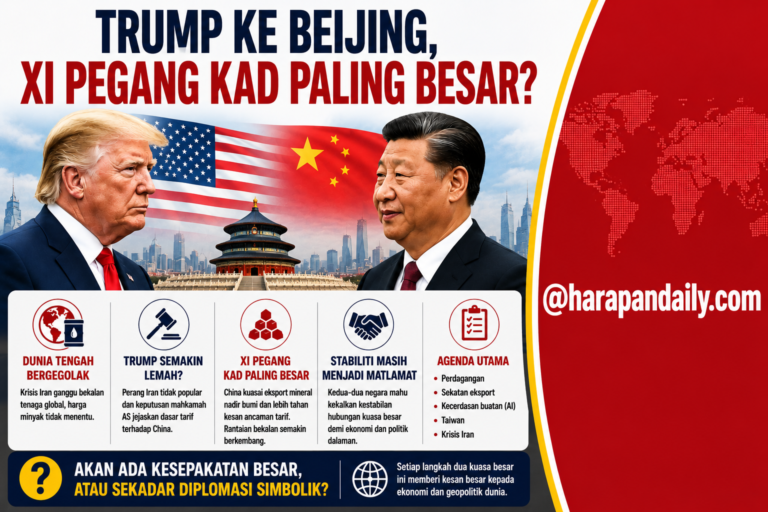 Xi pegang ‘kad besar’,Trump datang ketika ekonomi dunia bergoncang