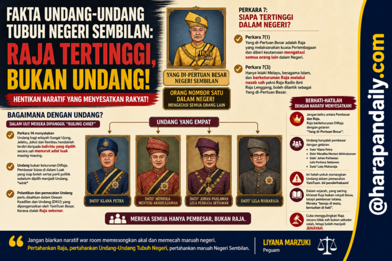 Undang ‘lawan’ Yamtuan? Peguam dakwa ada naratif kelirukan rakyat