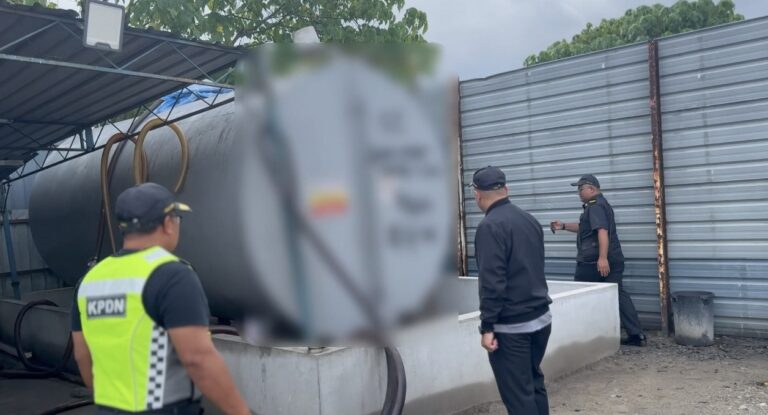 KPDN Selangor gagalkan cubaan seleweng diesel bersubsidi, rampasan bernilai RM50,000 di Teluk Panglima Garang