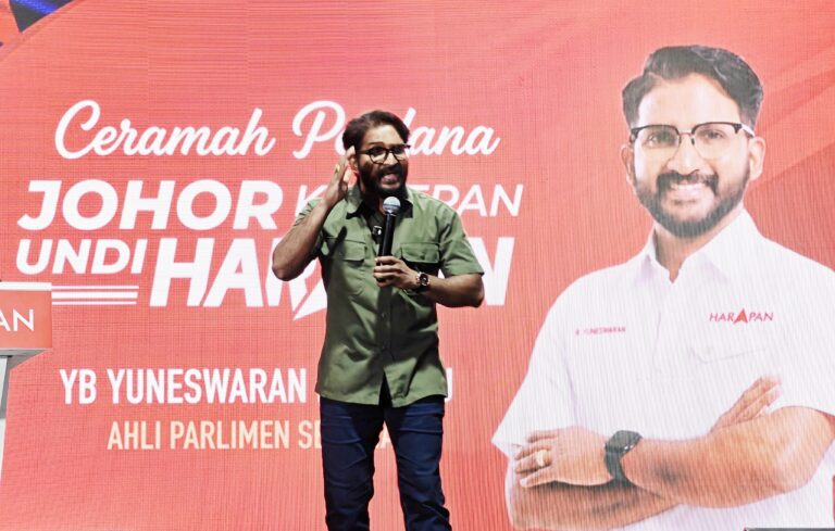 Yuneswaran tekankan pembangunan infrastruktur dan peluang pekerjaan demi masa depan Segamat