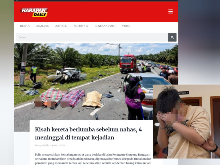 Padah berlumba hingga 4 nyawa melayang, polis reman remaja pandu Mercedes Benz