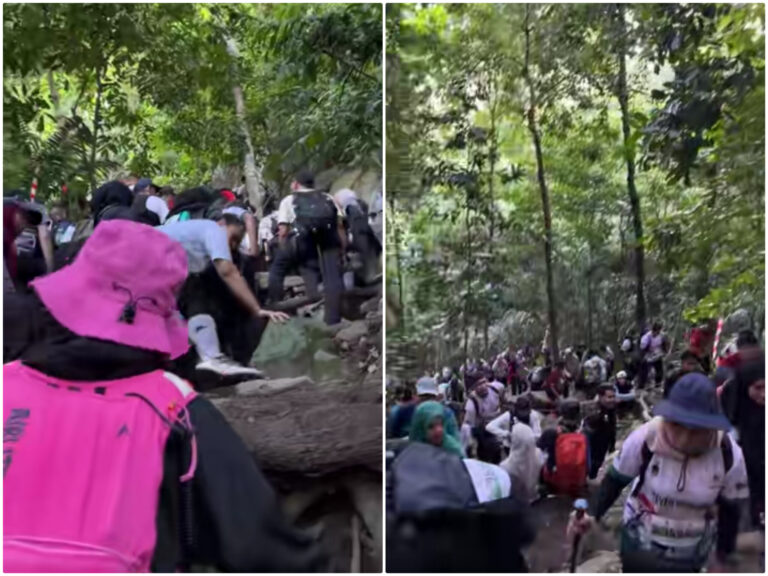 Nak lari dari jem, sekali jem pula atas gunung