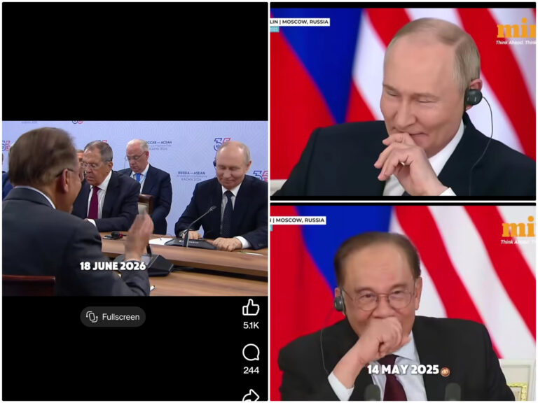 Anwar seloroh depan Putin, kisah ‘tiga takhta’ masih diingati