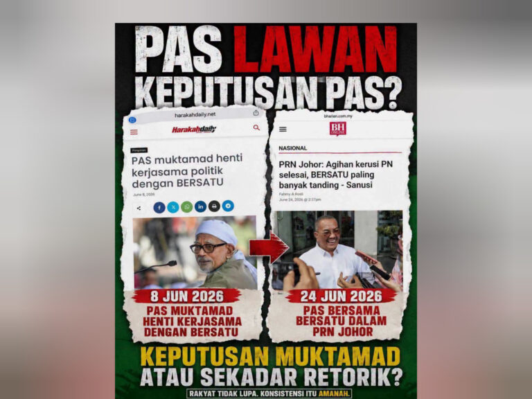 Prinsip kelaut, ‘muktamad’ Pas hanya drama dua minggu 