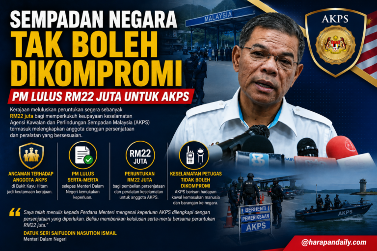 Sempadan negara tak boleh dikompromi, PM lulus RM22 juta untuk AKPS 
