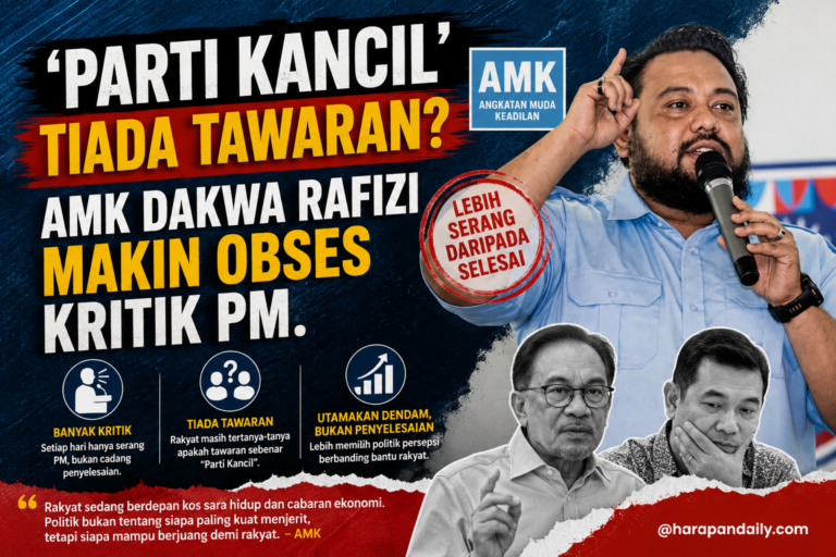 ‘Parti Kancil’ tiada tawaran? AMK dakwa Rafizi makin obses kritik PM