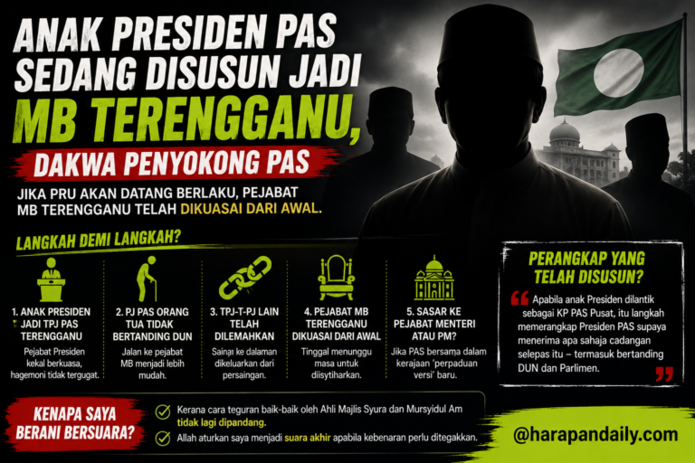 Anak Presiden sedang disusun jadi MB Terengganu, dakwa penyokong Pas