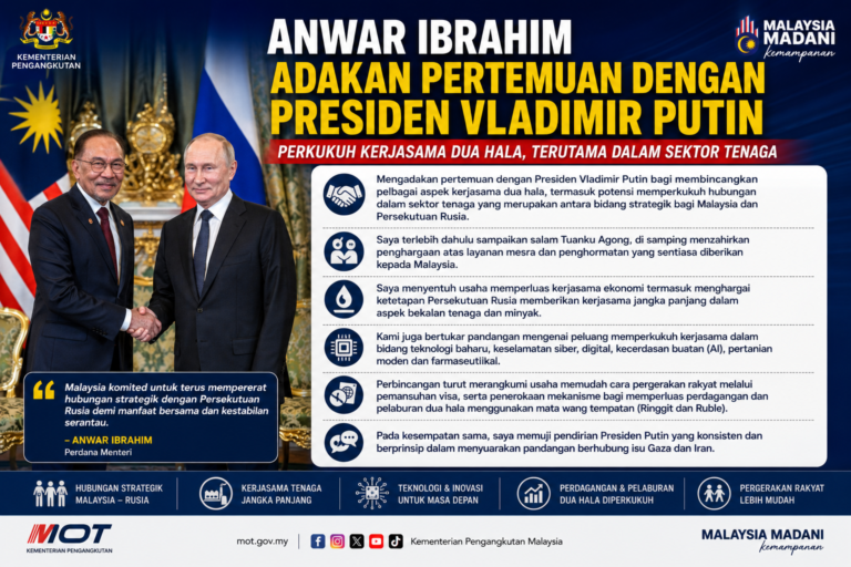 Anwar jumpa Putin, bincang AI, tenaga dan satu cadangan yang boleh ubah hubungan Malaysia-Rusia 