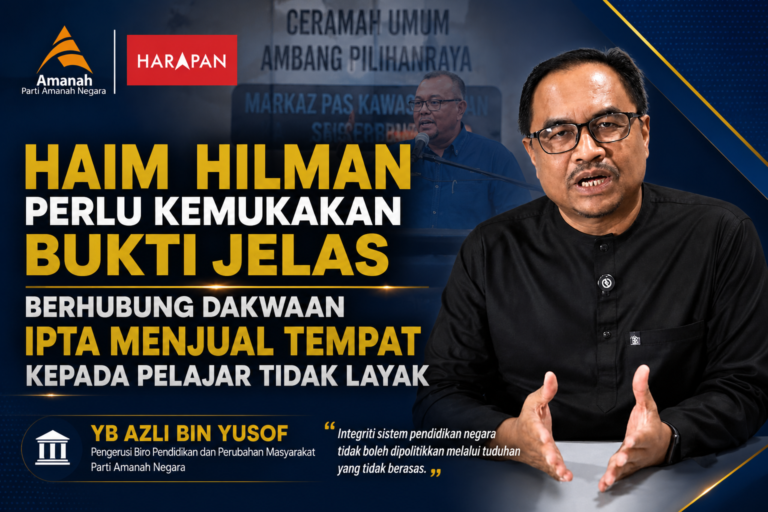 Kalau betul IPTA jual tempat, tunjuk bukti? – AMANAH cabar Haim Hilman