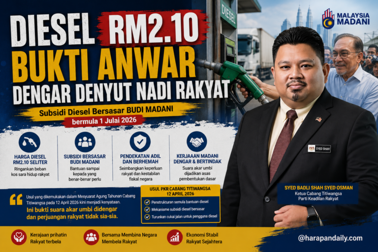 Diesel RM2.10 bukti Anwar dengar denyut nadi rakyat 