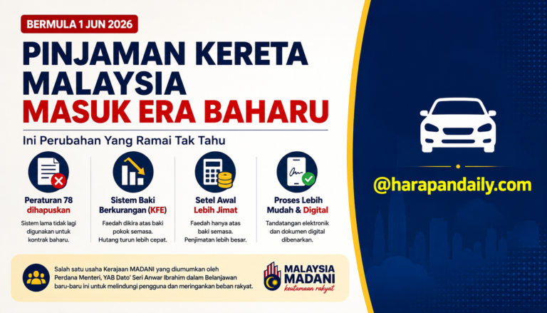 Pinjaman kereta Malaysia masuk era baharu, ini perubahan ramai tak tahu