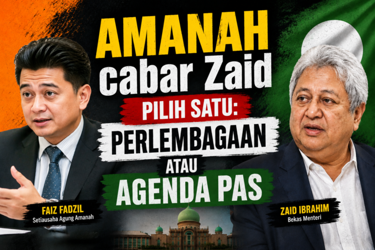 Pernah lawan hudud? AMANAH cabar Zaid pilih : Perlembagaan atau agenda Pas