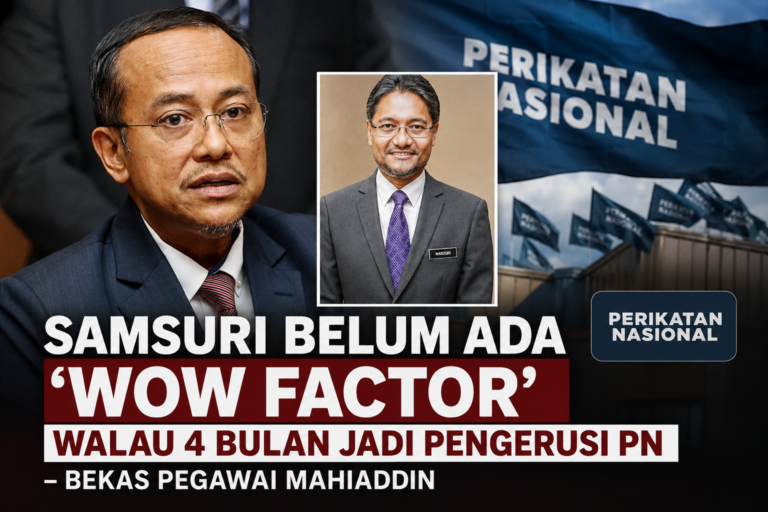 Samsuri belum ada ‘wow factor’ walau 4 bulan jadi Pengerusi PN – Bekas pegawai Mahiaddin