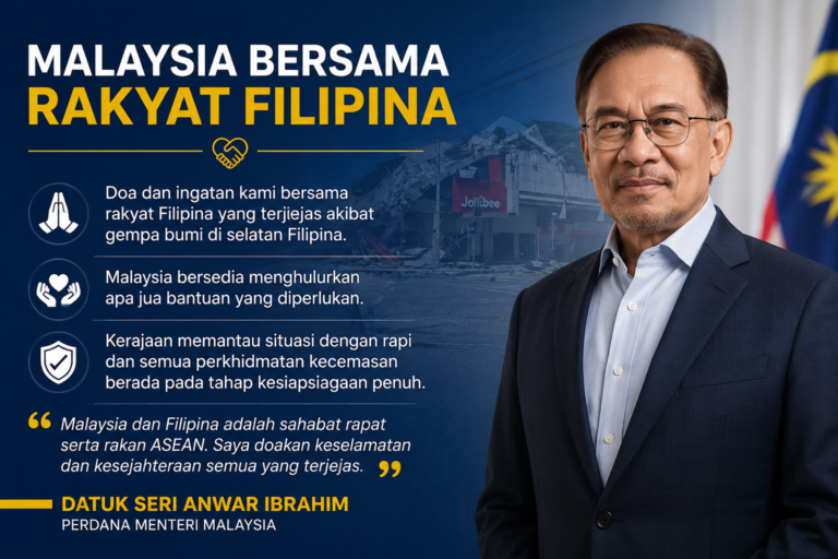 Gempa gegar selatan Filipina, Malaysia sedia hulur bantuan