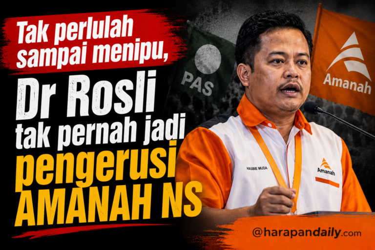 Tak perlulah sampai menipu, Dr Rosli tak pernah jadi pengerusi AMANAH NS