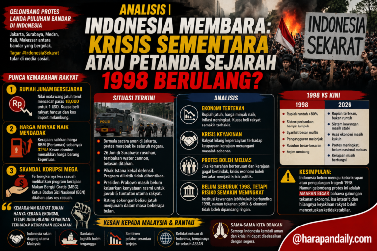 ANALISIS | Indonesia membara: Krisis sementara atau petanda sejarah 1998 berulang?
