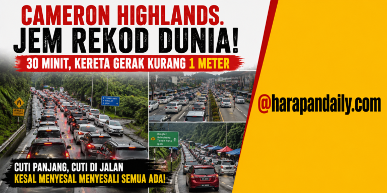 Netizen luah jem di Cameron Highlands dah cipta rekod dunia