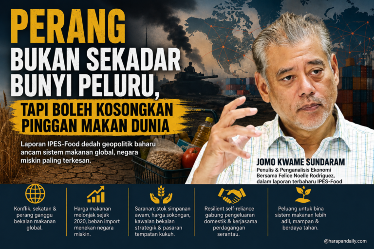 Jomo : Perang bukan sekadar peluru, tapi boleh kosongkan pinggan makan dunia