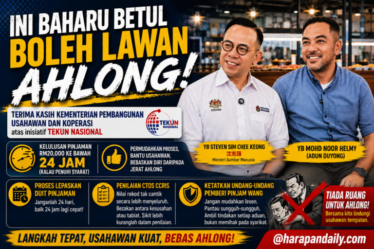 Ini baharu betul boleh lawan Ah Long! Adun Duyong puji pinjaman TEKUN lulus 24 jam