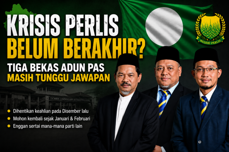 Krisis Perlis belum berakhir, tiga bekas Adun Pas masih tunggu jawapan?