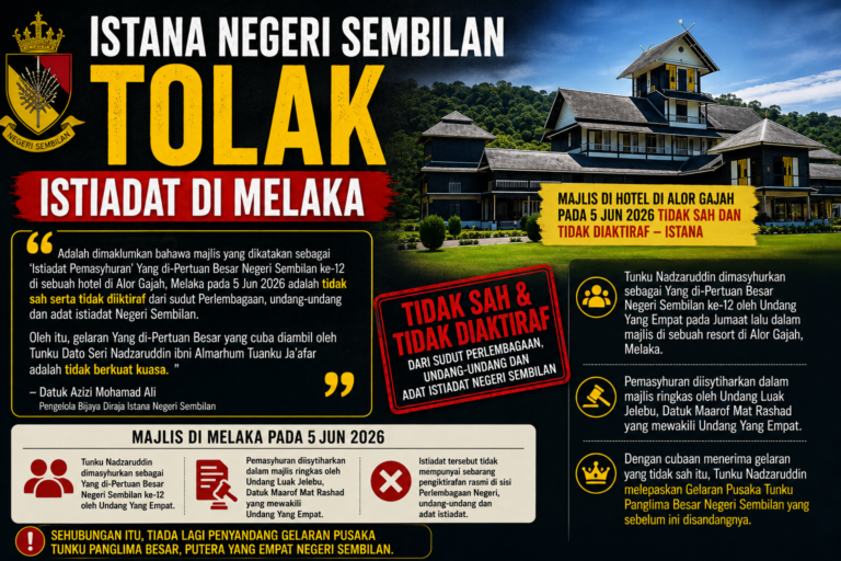 Tunku Nadzaruddin bukan Yang di-Pertuan Besar Ke-12 