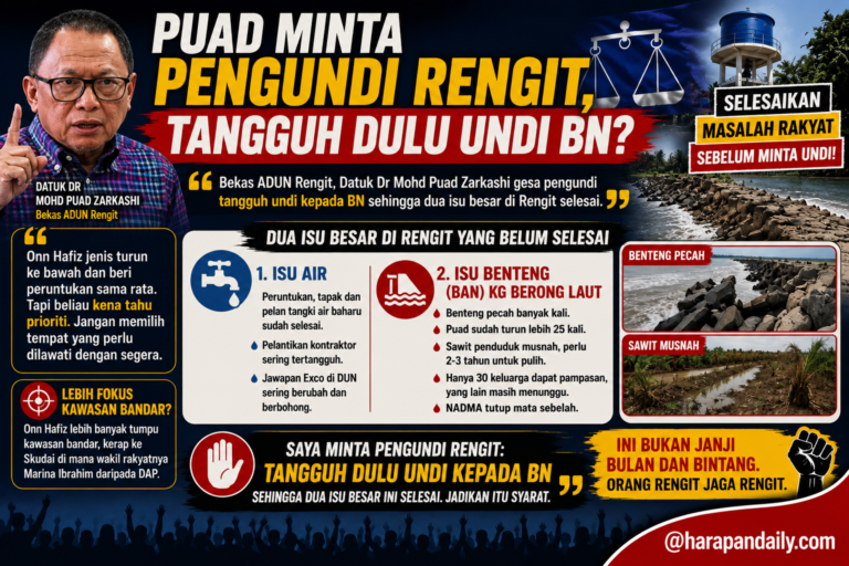 Puad minta pengundi Rengit, tangguh dulu undi BN?