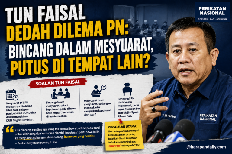 Tun Faisal dedah dilema PN: Bincang dalam mesyuarat, putus di tempat lain? 