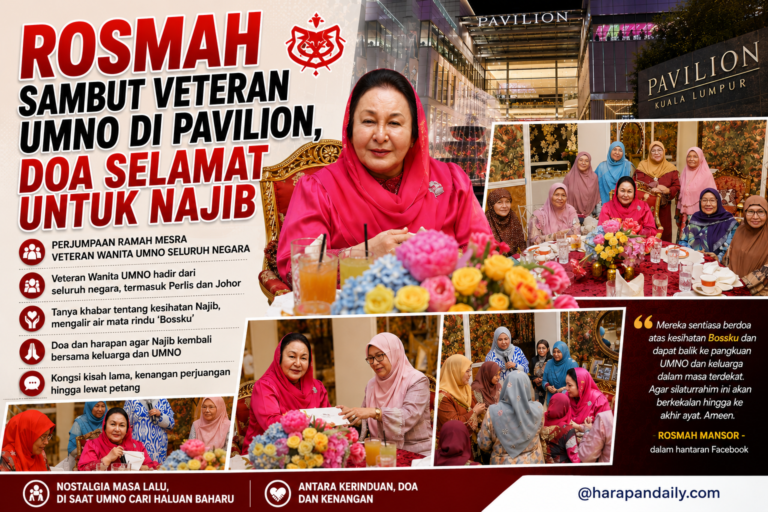 Rosmah sambut veteran Umno di Pavilion, doa selamat untuk Najib